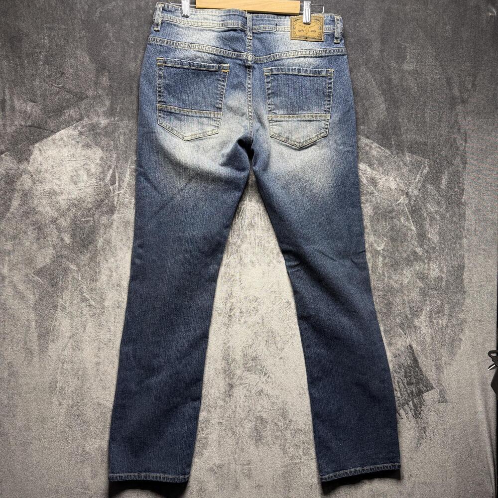Jeans By Buffalo Jeans Mens 32x32 Blue Slim Straight Stretch Denim Spencer - Picture 8 of 14